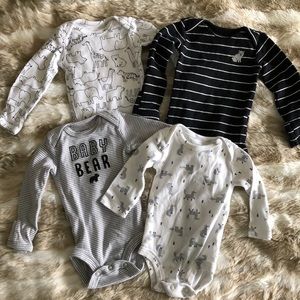 Carter’s long-sleeved onesies.